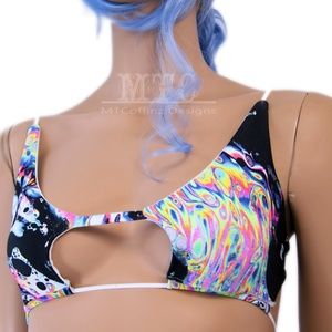 Psychedelic Rave Top- Size M(runs a little large). Brand New with Tags!